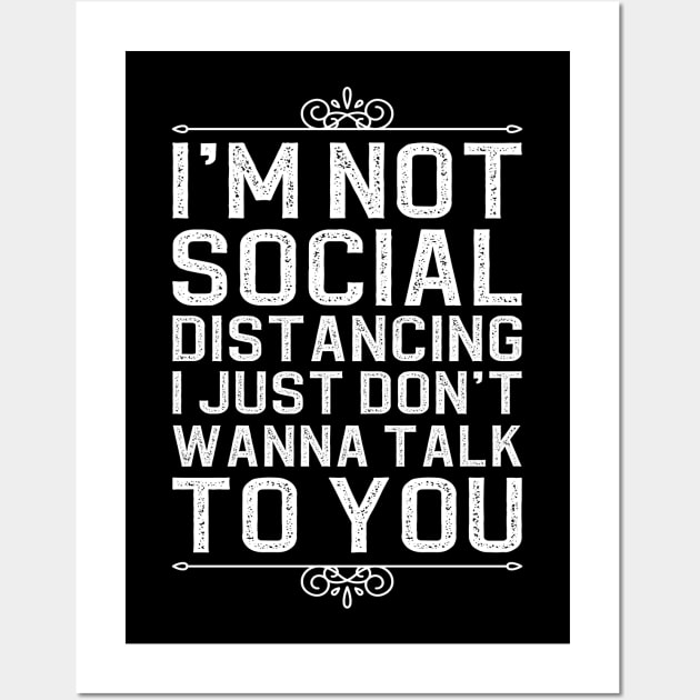 Social Distancing Wall Art by DragonTees